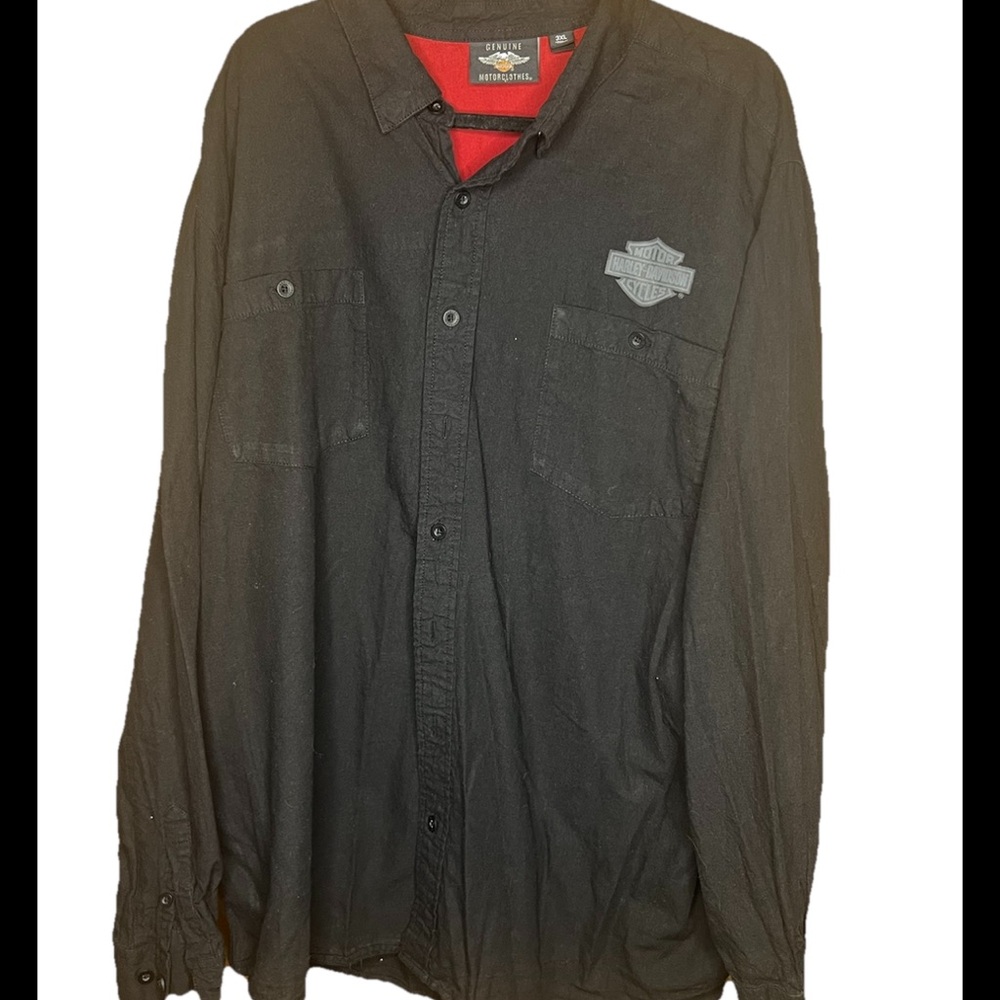 Harley-Davidson Black Button-Up Shirt